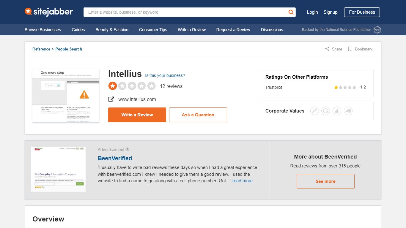 Intellius Reviews - 12 Reviews of Intellius.com | Sitejabber